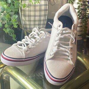 Tommy Hilfiger White Canvas Freudian Sneakers
